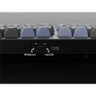 Keychron Q8 Swappable RGB Backlight Knob ISO USB gaming billentyűzet barebone szürke