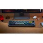 Keychron Q9 Swappable RGB Backlight Knob ISO USB billentyűzet barebone szürke