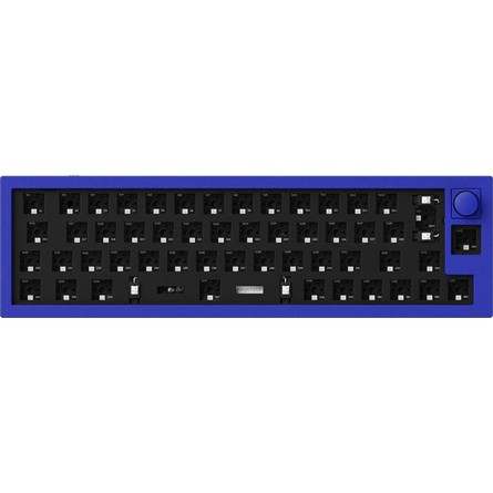 Keychron Q9 Swappable RGB Backlight Knob ISO USB gaming billentyűzet barebone kék