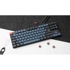 Keychron K1 Pro Bluetooth / USB-C angol Gateron low-profile MX 2.0 Mechanical Red mechanikus billentyűzet fekete-kék