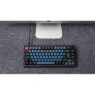 Keychron Q1 V2 USB angol Gateron G Pro Brown mechanikus billentyűzet fekete