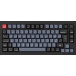   Keychron V1 Max Bluetooth / vezeték nélküli / USB magyar Gateron Jupiter Red mechanikus billentyűzet fekete-kék