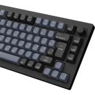 Keychron V1 Max Bluetooth / vezeték nélküli / USB magyar Gateron Jupiter Red mechanikus billentyűzet fekete-kék