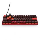 Steelseries Apex 9 Mini Faze Clan Edition  USB-C angol gaming Linear OptiPoint Optical mechanikus billentyűzet piros-fek