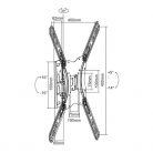 Equip TV Fali konzol - 650405 (23"-55", dönthető, forgatható, Max.: 30kg, fekete)