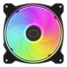 Cooler Master - Case Fan - 14cm - MasterFan MF140 Halo2 - Fekete - MFL-B4DN-16NP2-R2