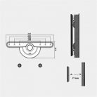 Harmantrade LD08 32"-55" TV fali tartó fekete