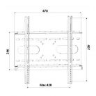 Harmantrade ML-P14M 23"-55" monitor TV fali tartó fekete