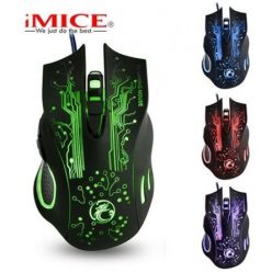 iMICE X9 USB optikai gaming egér fekete