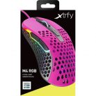 Xtrfy M4 RGB optikai USB gaming egér rózsaszín