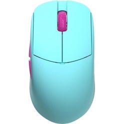   LAMZU Atlantis OG V2 Pro optikai USB / vezeték nélküli gaming egér kék-rózsaszín