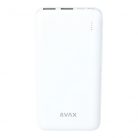 AVAX PB103W LIGHTY Type-C Powerbank 8.000mAh, fehér