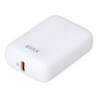 AVAX PB105W MINI PD/Type-C 20W gyorstöltő Powerbank 10.000mAh, fehér