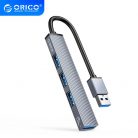 Orico USB3.0 Hub - AH-A13-GY (4 port, Bemenet: USB-A, Kimenet: 1xUSB-A3.0+3xUSB-A2.0, szürke)