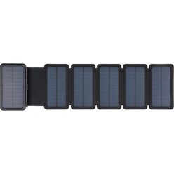   Sandberg Akkubank - Solar 6-Panel Powerbank 20000 (napelemes; kültéri; IPX4 cseppálló; LED lámpa; 2xUSB-A+USB-C)