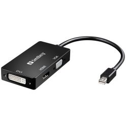   Sandberg Kábel Átalakító - Adapter MiniDP>HDMI+DVI+VGA