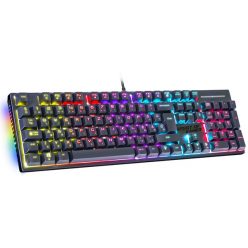   Spirit of Gamer Billentyűzet Mechanikus - XPERT K250 (105 gomb, SOG red, RGB LED,USB, anti-ghosting, fekete, magyar)