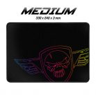 Spirit of Gamer Egérpad - Darkskull Mouse Pad - M (330 x 240 x 3mm; varrott szélek; fekete)