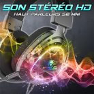 Spirit of Gamer Fejhallgató - ELITE H40 Black (MultiPlatform, RGB, 3.5mm Jack, mikrofon, hangerőszabályzó, nagy-párnás)