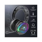 Spirit of Gamer Fejhallgató - PRO-H6 RGB Black (MultiPlatform, mikrofon, 3.5mm jack, hangerőszabályzó, 2m kábel, fekete)