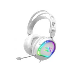   Spirit of Gamer Fejhallgató - PRO-H6 RGB White (MultiPlatform, mikrofon, 3.5mm jack, hangerőszabályzó, 2m kábel, fehér)