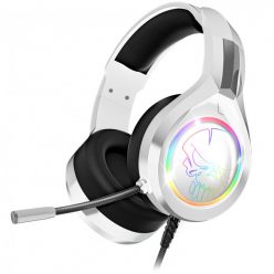   Spirit of Gamer Fejhallgató - PRO-H8 RGB White (MultiPlatform, mikrofon, 3.5mm jack, hangerőszabályzó, 2m kábel, fehér)