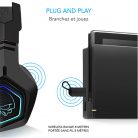 Spirit of Gamer Wireless Fejhallgató - MIC-XH900 (MultiPlatform, mikrofon, hangerőszabályzó, nagy-párnás, fekete)