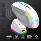 Spirit of Gamer Egér Vezeték nélküli  - ELITE-M50 White (Optikai, 8000DPI, 1000Hz, 6 programozható gomb, RGB, fehér)