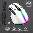 Spirit of Gamer Egér vezeték nélküli - PRO-M5 Arctic Wireless (Optikai, 8000DPI, 8 gomb, fehér)