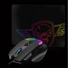 Spirit of Gamer Egér - PRO-M3 RGB (Optikai, 7200DPI, 8 gomb, harisnyázott kábel, fekete) + egérpad