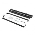 Lanberg Patch panel 48 port 2U 19" CAT.6 fekete