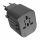 S-Link SL-WL024 Travel 1db villásdugó (EU/UK/USA/AUS) utazó adapter fekete