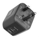 S-Link SL-WL024 Travel 1db villásdugó (EU/UK/USA/AUS) utazó adapter fekete