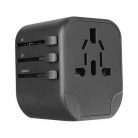 S-Link SL-WL024 Travel 1db villásdugó (EU/UK/USA/AUS) utazó adapter fekete