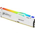 Kingston FURY Beast RGB 32GB 6000MT/s DDR5 memória CL30 Kit of 2 fehér RGB