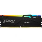 Kingston FURY Beast RGB 32GB 6000MT/s DDR5 memória CL36 Kit of 2 fekete RGB