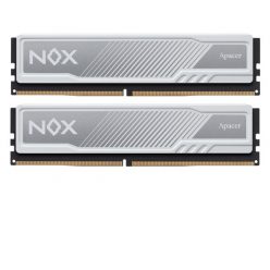   Apacer Memória Desktop - 16GB KIT DDR4 NOX (2x8GB, 3600MHz, CL18, 1.35V, hűtőbordás, fehér)