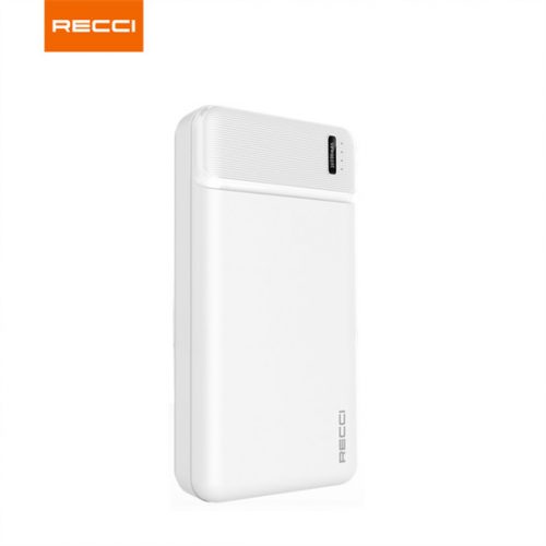 RECCI RPB-N17 TypeC 2USB Powerbank 20.000mAh, fehér