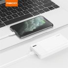 RECCI RPB-N17 TypeC 2USB Powerbank 20.000mAh, fehér