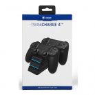 Snakebyte Twin Charge 4 töltőállomás PS4 konzolokhoz - fekete