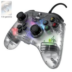   Snakebyte Xbox Series X GamePad RGB X - vezetékes kontroller - átlátszó