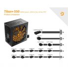 NJOY Tápegység 550W - Titan+ 550 (80 Plus Bronze, Aktív PFC, 12cm)