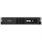 NJOY Szünetmentes 800VA - Code 600 (4 IEC C13, line-interaktív, USB menedzsment, szoftver, LCD kijelző, 2U rack)