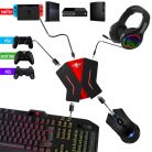 Spirit of Gamer Egér/Billentyűzet adapter konzolokhoz - SOG-CONV2 (Audio, 3x USB-A, 2x USB-C, Nintendo/PS4/PS3/Xbox One)