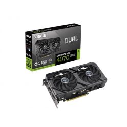   Asus Videokártya - nVidia DUAL-RTX4070S-O12G-EVO (12288MB, GDDR6X, 2550/21000 Mhz, 192bit, 1xHDMI, 3xDP)