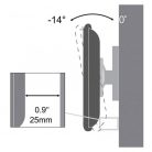 SBOX PLB-3422T 23"-42" dönthető fali konzol - Fekete