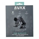 AVAX WH601 Feely+ Vezeték nélküli szellőzőrácsra és szélvédőre rögzíthető autós töltő, 15W