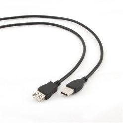   Gembird USB-A 2.0 - USB-A 2.0 M/F adatkábel hosszabbító 4.5m fekete