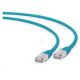 Gembird RJ45 CAT6A FTP M/M adatkábel 0.25m zöld LSZH