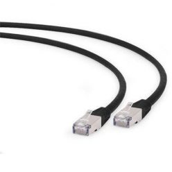   Gembird RJ45 CAT6A S/FTP - RJ45 CAT6A S/FTP M/M adatkábel 1m fekete LSZH